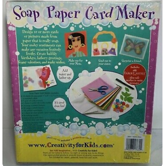 Soap Paper Card Maker/Creativity for kids NWOT - Picture 2 of 13